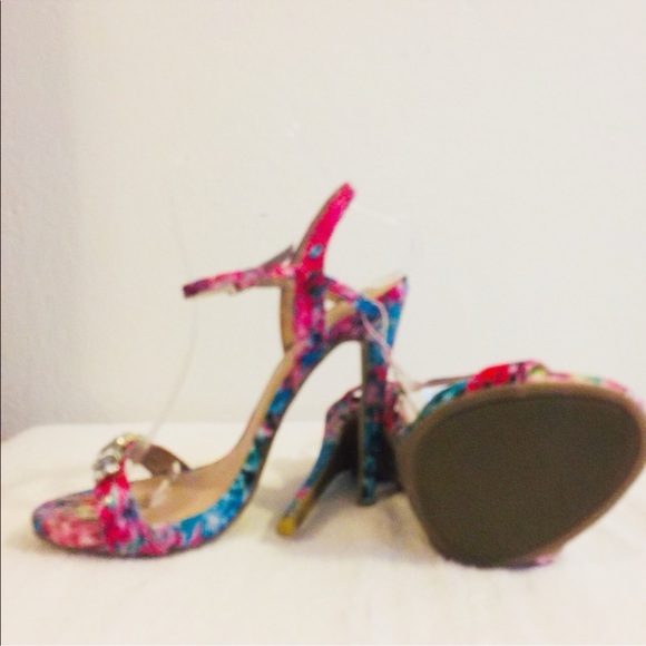 Zigi Soho Crystal Strap Pink & Blue Heels | NWT | Size 7.5 | 5” Heel - Picture 11 of 11